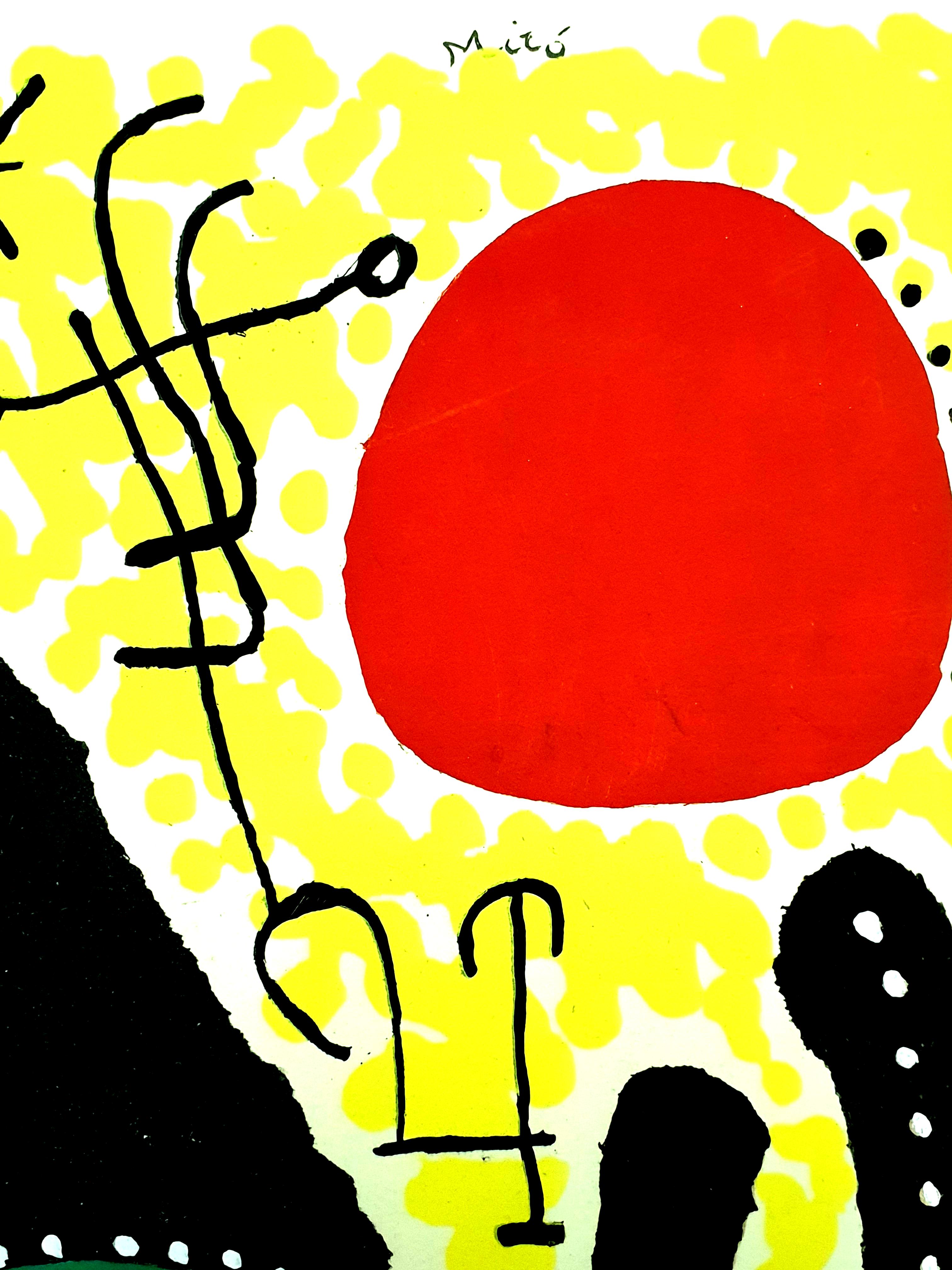 Joan Miro (after) - Mars - Pochoir 1