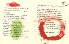 Joan Miro-Album 19 Original Lithographs Pages 10, 13-26" x 40"-Lithograph-1961