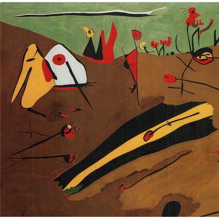Joan Miro 'Animated Landscape' 2010- Offset Lithograph For Sale 1