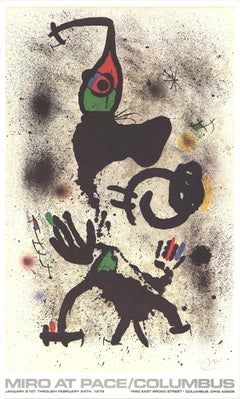 Joan Miró At Pace Lithograph, Vintage Print, Unframed 1979