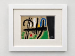 Joan Miro Cartones 1965 Original Color Lithograph Hand Signed Mourlot Paris, COA