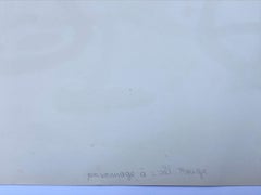 Joan Miró - Personaggio con un occhio rosso   Litografia