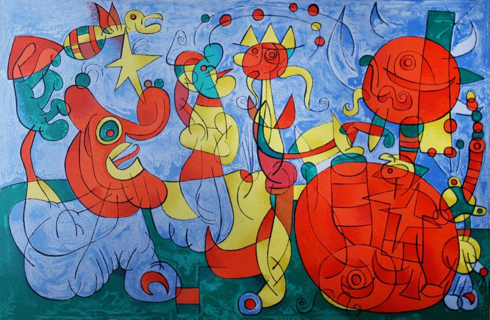 Joan Miro 'Chez le Roi de Pologne - 1966' - Print by Joan Miró