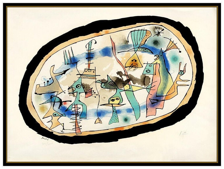 Joan Miro Color Lithograph La Naissance du Jour Hand Signed  - Print by Joan Miró