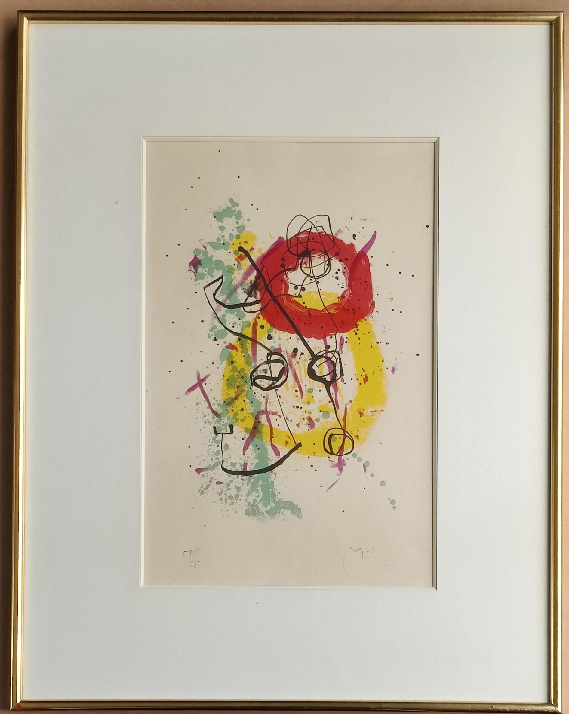 Joan Miró -- Composition for 'from XXe Siecle' No. 16 For Sale 1