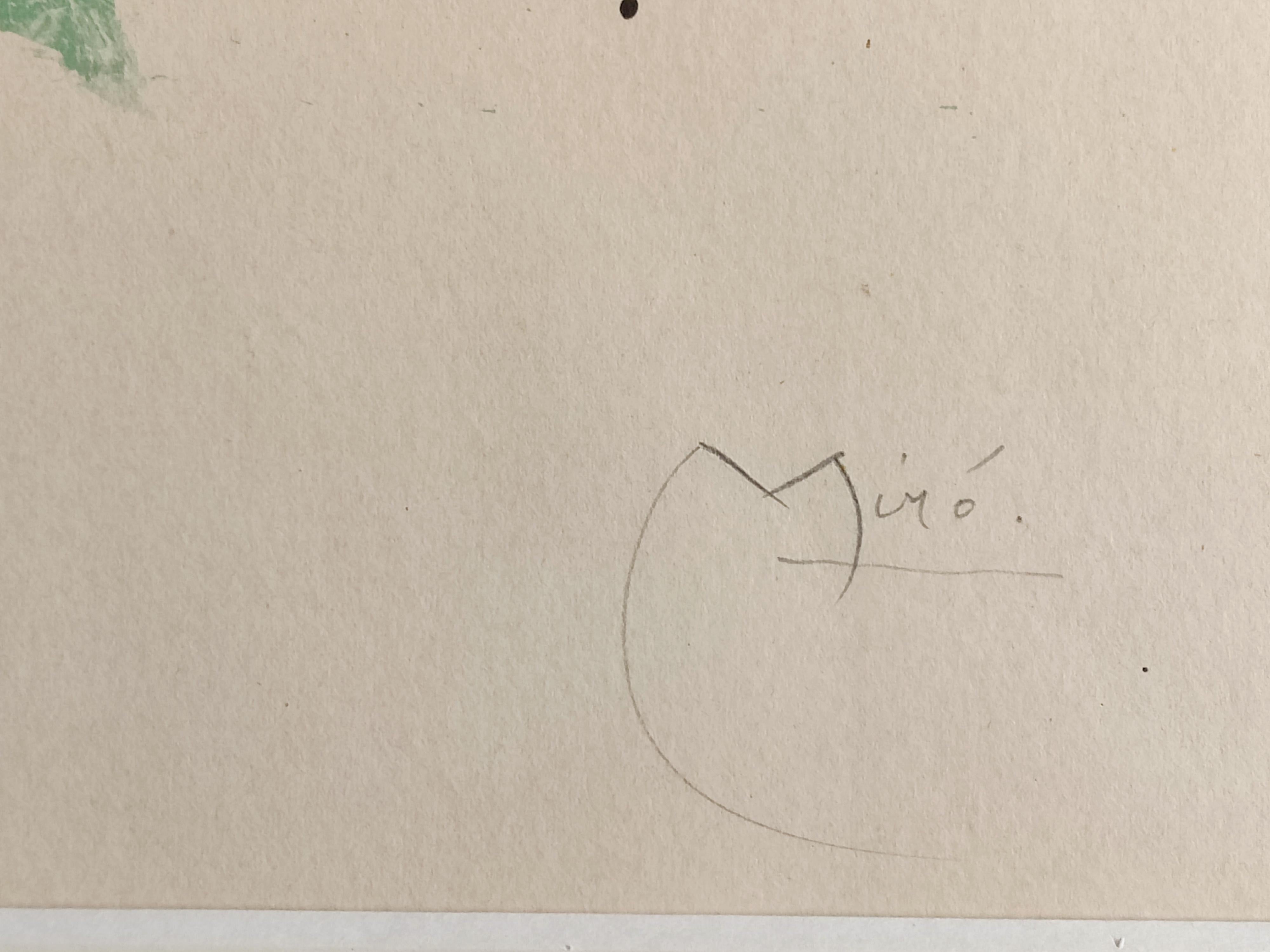 Joan Miró -- Composition for 'from XXe Siecle' No. 16 For Sale 2