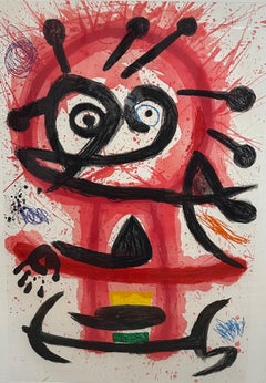 Joan Miró, "Bailarina criolla", aguafuerte y aguatinta originales, firmado a mano