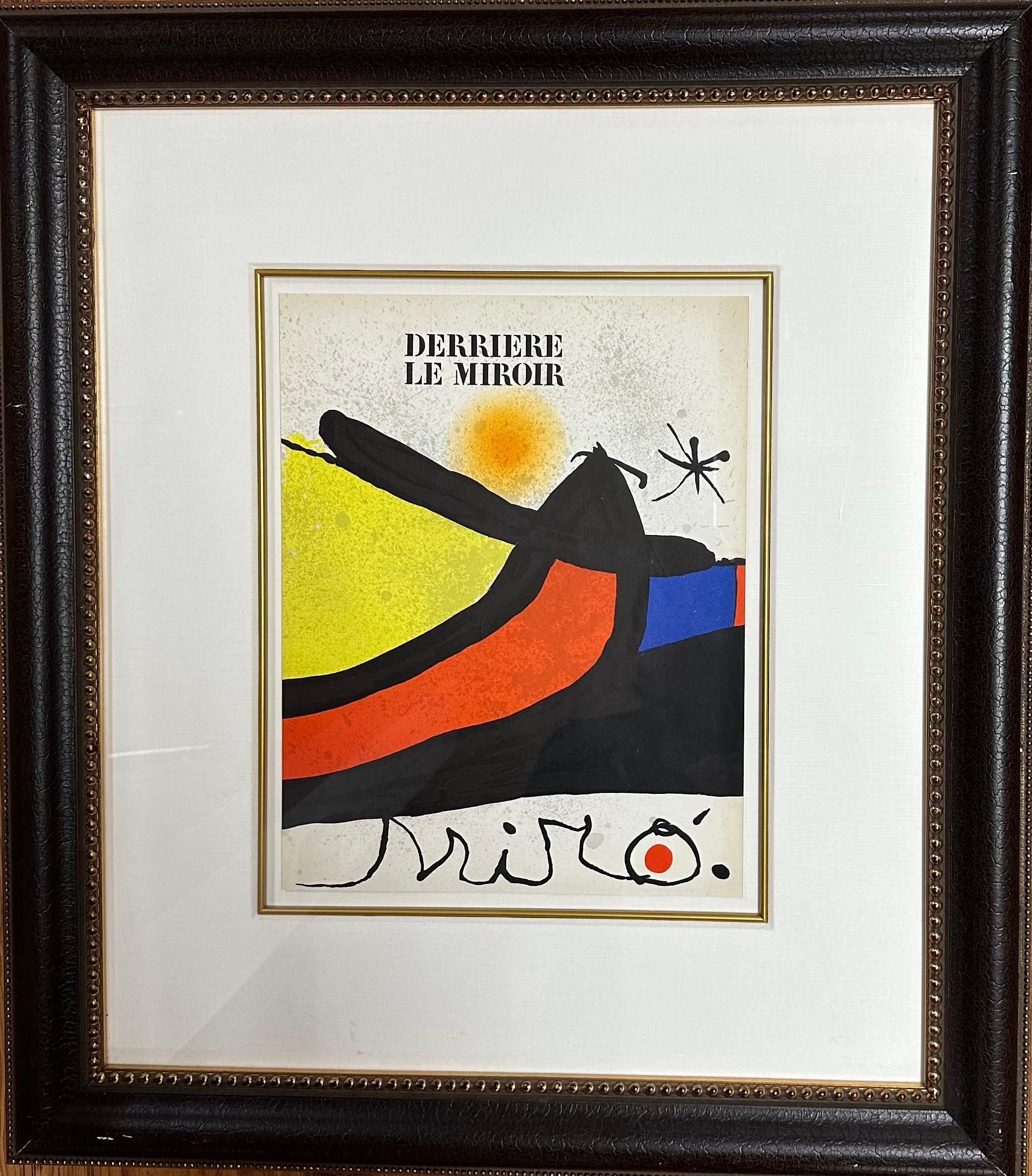 Joan Miró, Derriere le Miroir, lithograph in colors For Sale 1