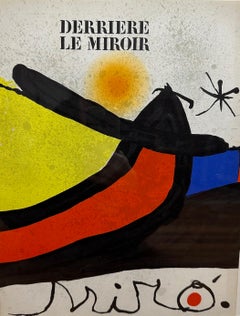 Joan Miró, Derriere le Miroir, lithograph in colors