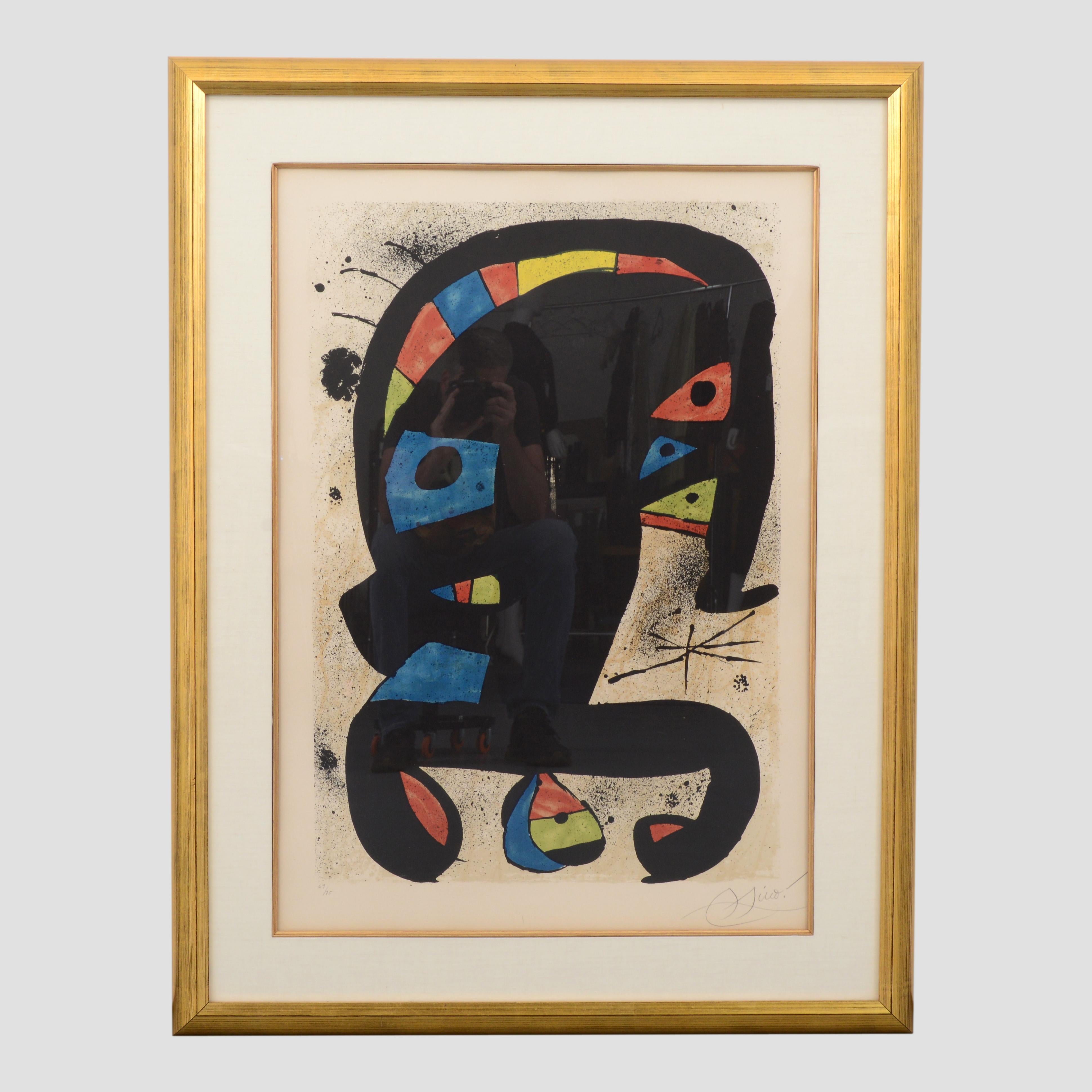 Joan Miró EL REI GARRELL Litografía en venta 1