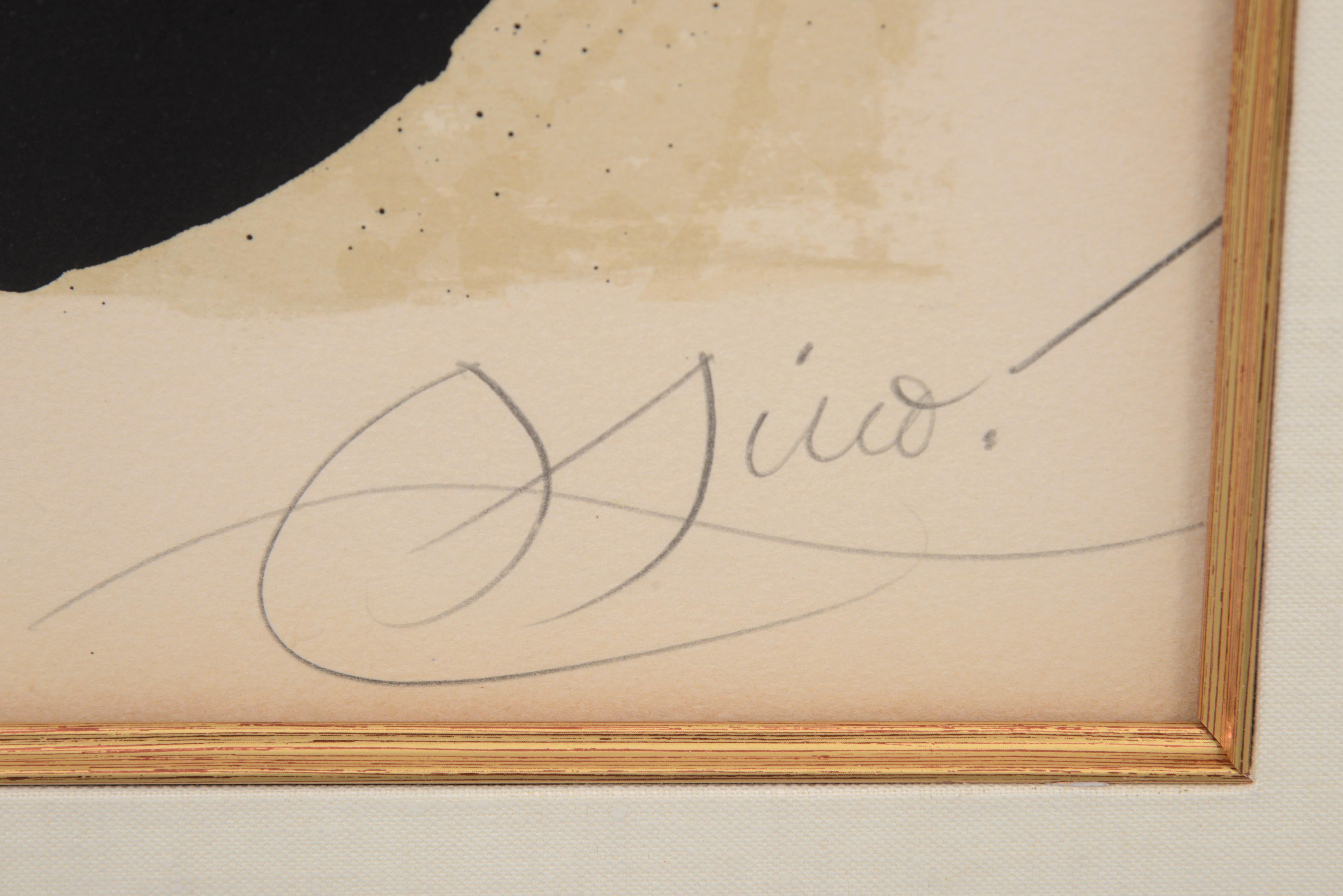 Joan Miró EL REI GARRELL Litografía en venta 2