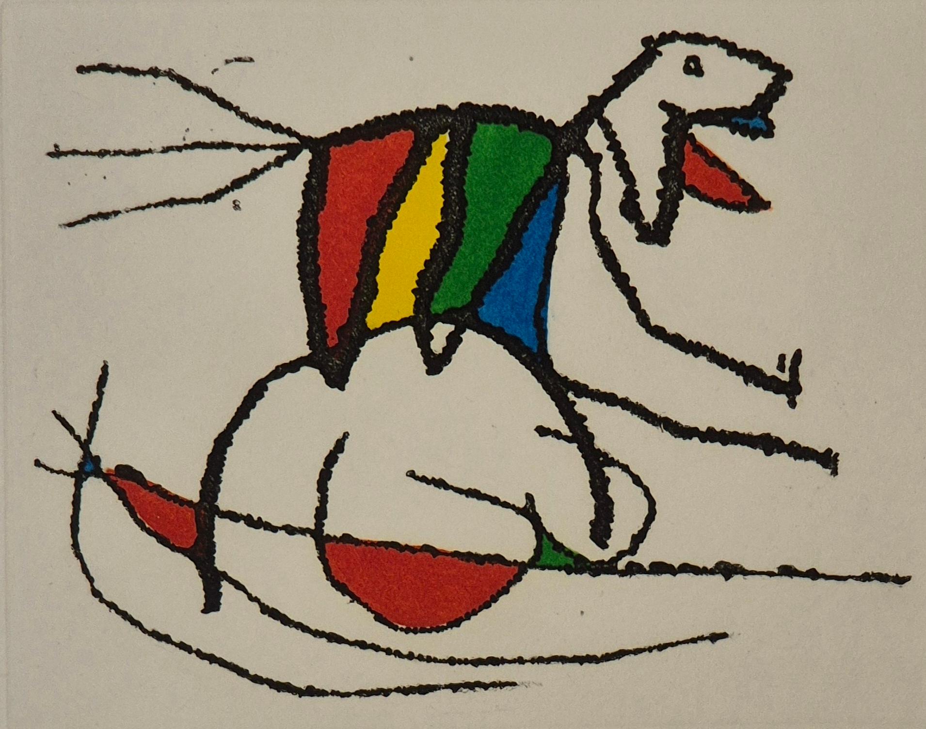 Joan Miró --El Sobreviviente vista a los pájaros (The Survivor Visits the Birds) For Sale 1