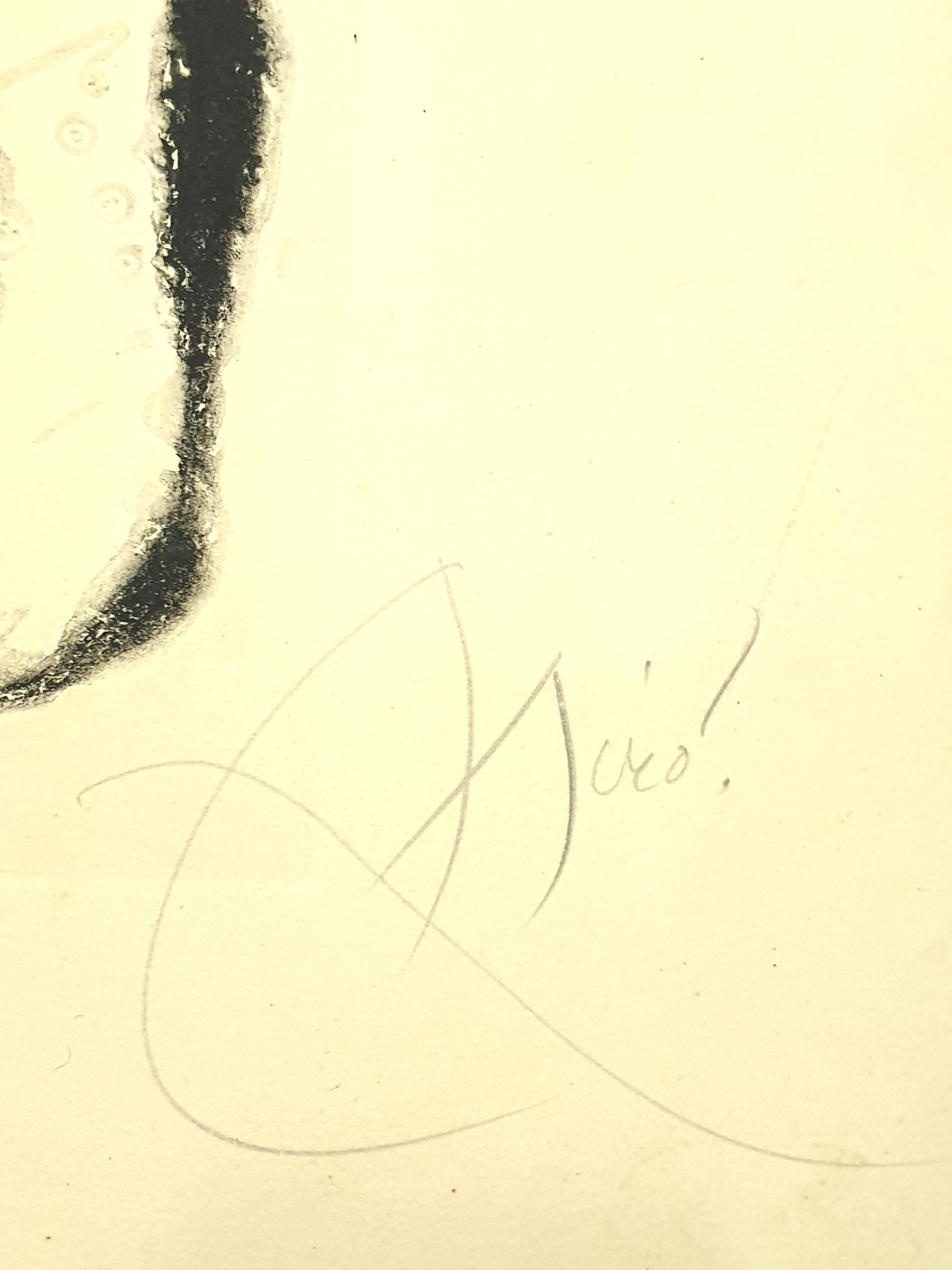 Joan Miro - Teller IV von Espriu - Radierung im Angebot 5