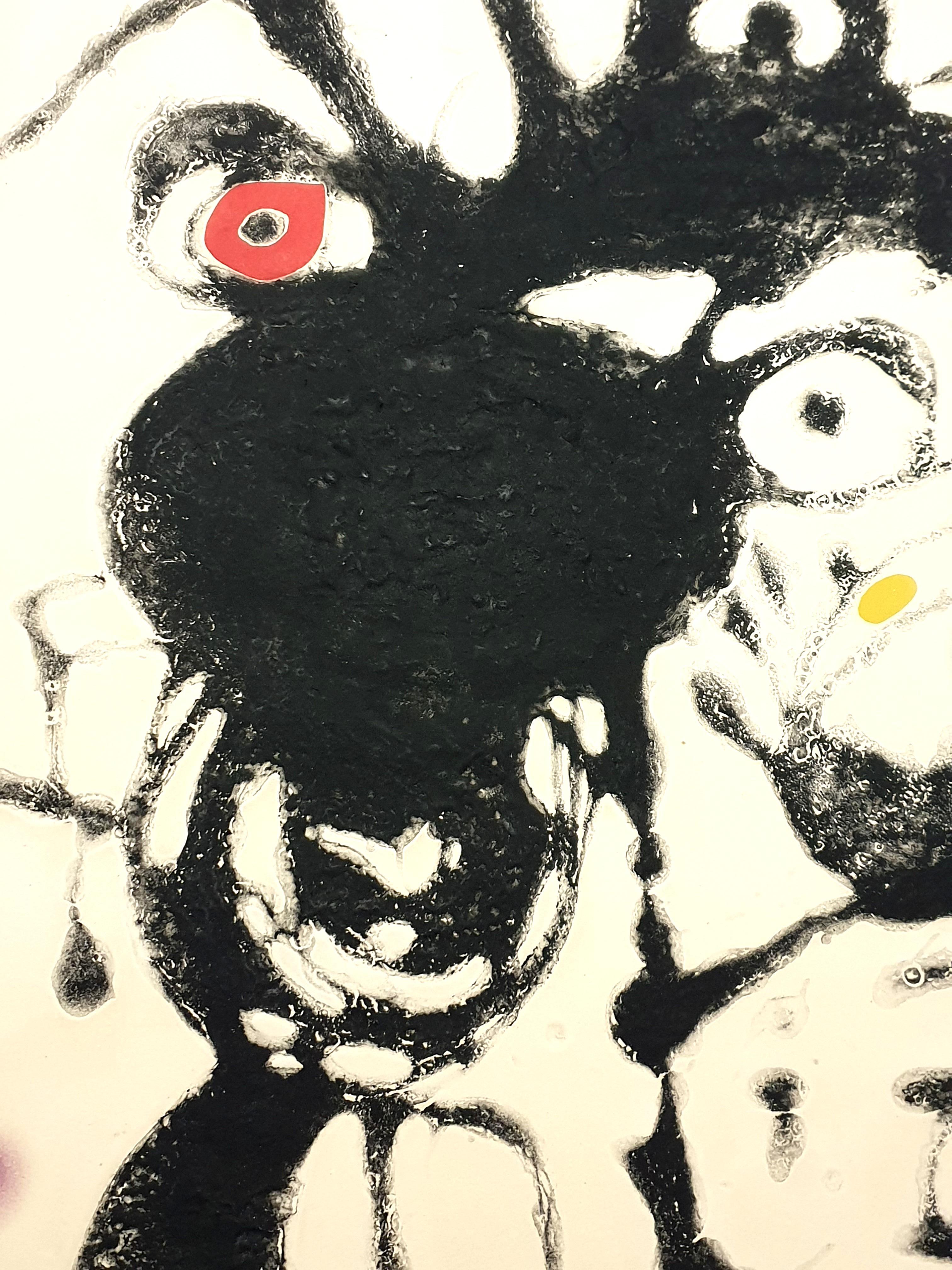 Joan Miro - Teller IV von Espriu - Radierung im Angebot 6