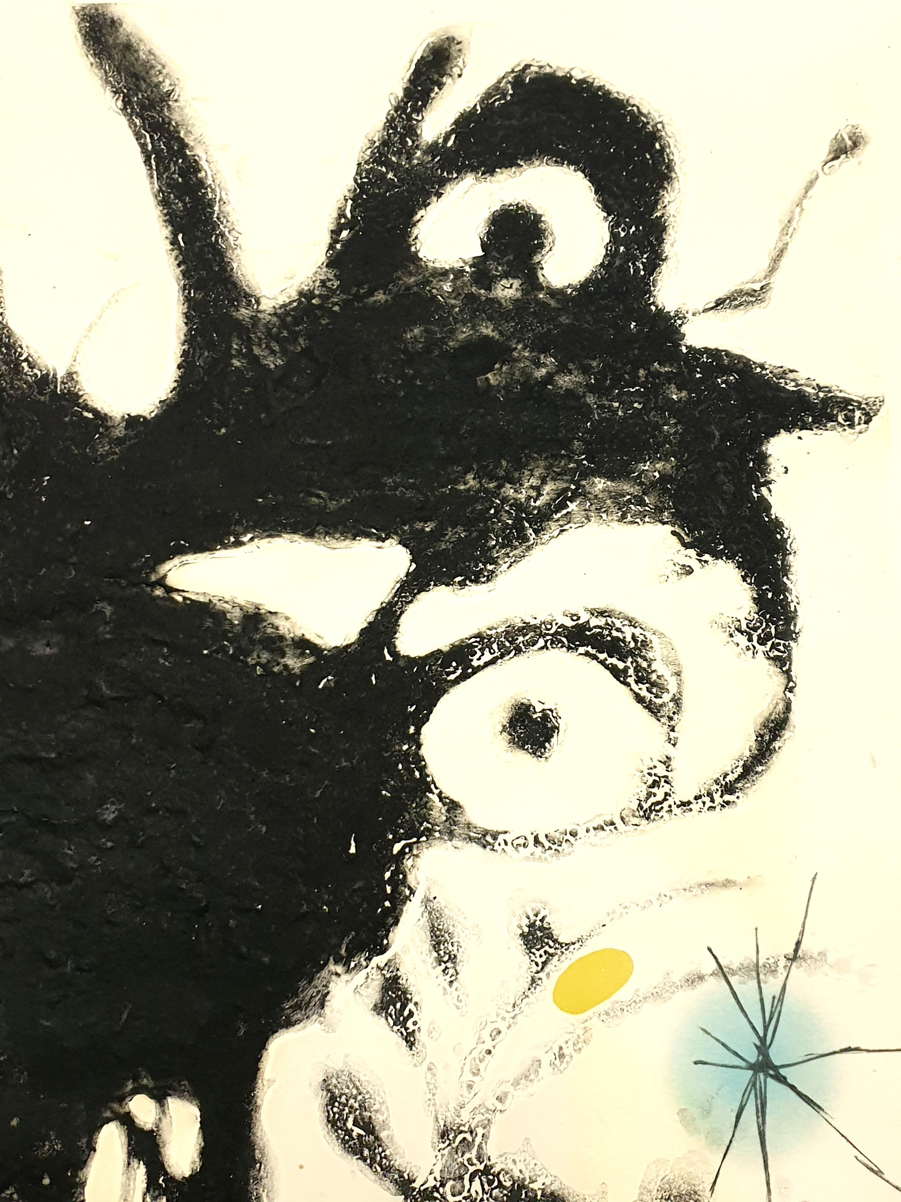 Joan Miro - Teller IV von Espriu - Radierung im Angebot 3