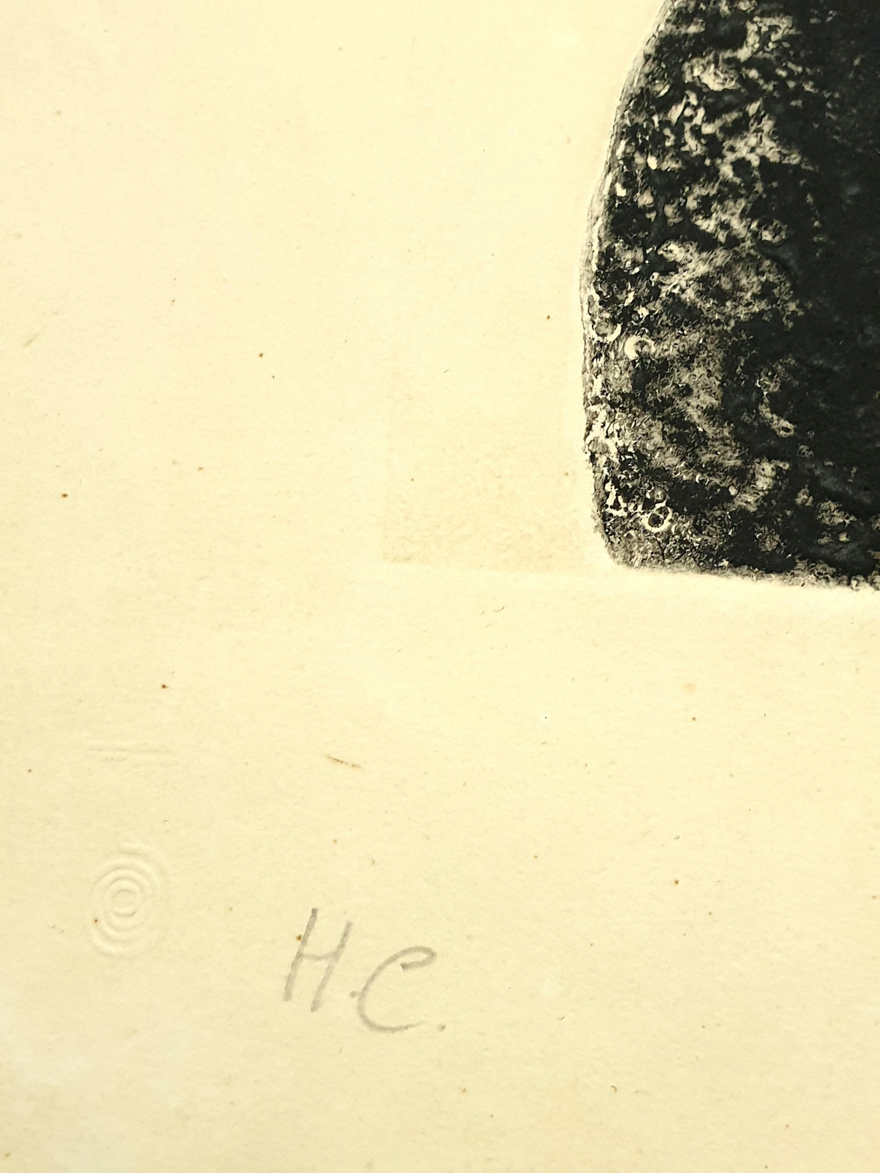 Joan Miro - Teller IV von Espriu - Radierung im Angebot 4