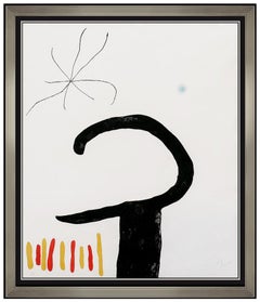 Joan Miro Espriu Plate 7 Color Carborundum Etching Aquatint Hand Signed Artwork