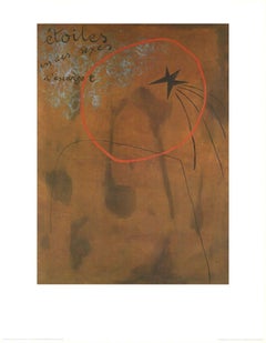 Joan Miró, "Etoiles En Des Sexes D´Escargot" - 1925 Exhibition Poster