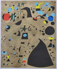 Joan Miró --  Femme dans la nuit (Mujer en la noche), Lámina IX