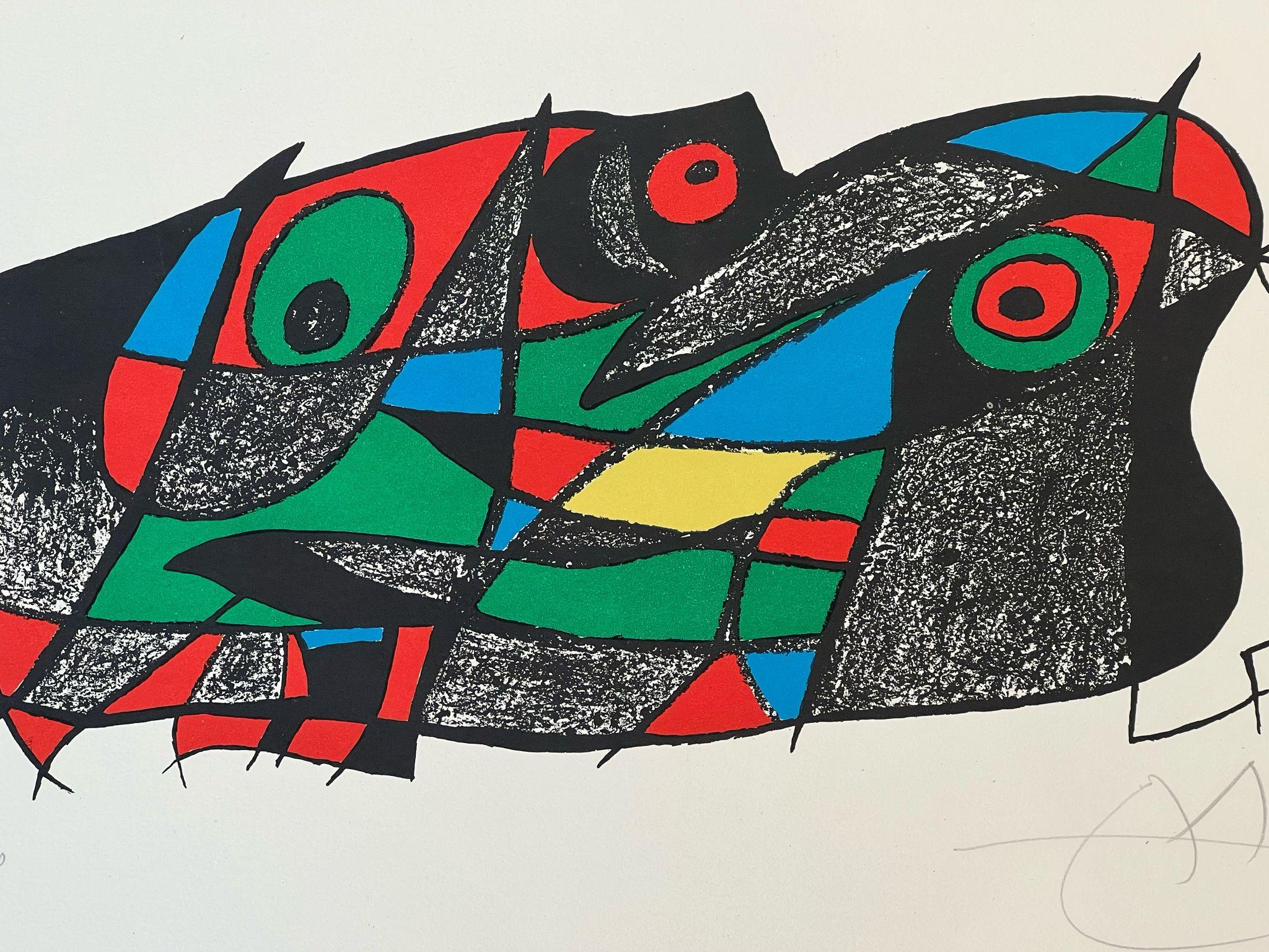 Joan Miro. Fotoscop - Beige Abstract Print by Joan Miró