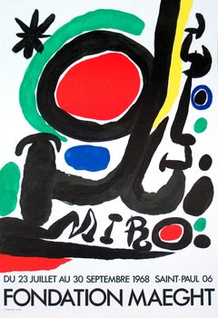 Vintage Joan Miro 'Foundation Maeght' 1968- Lithograph