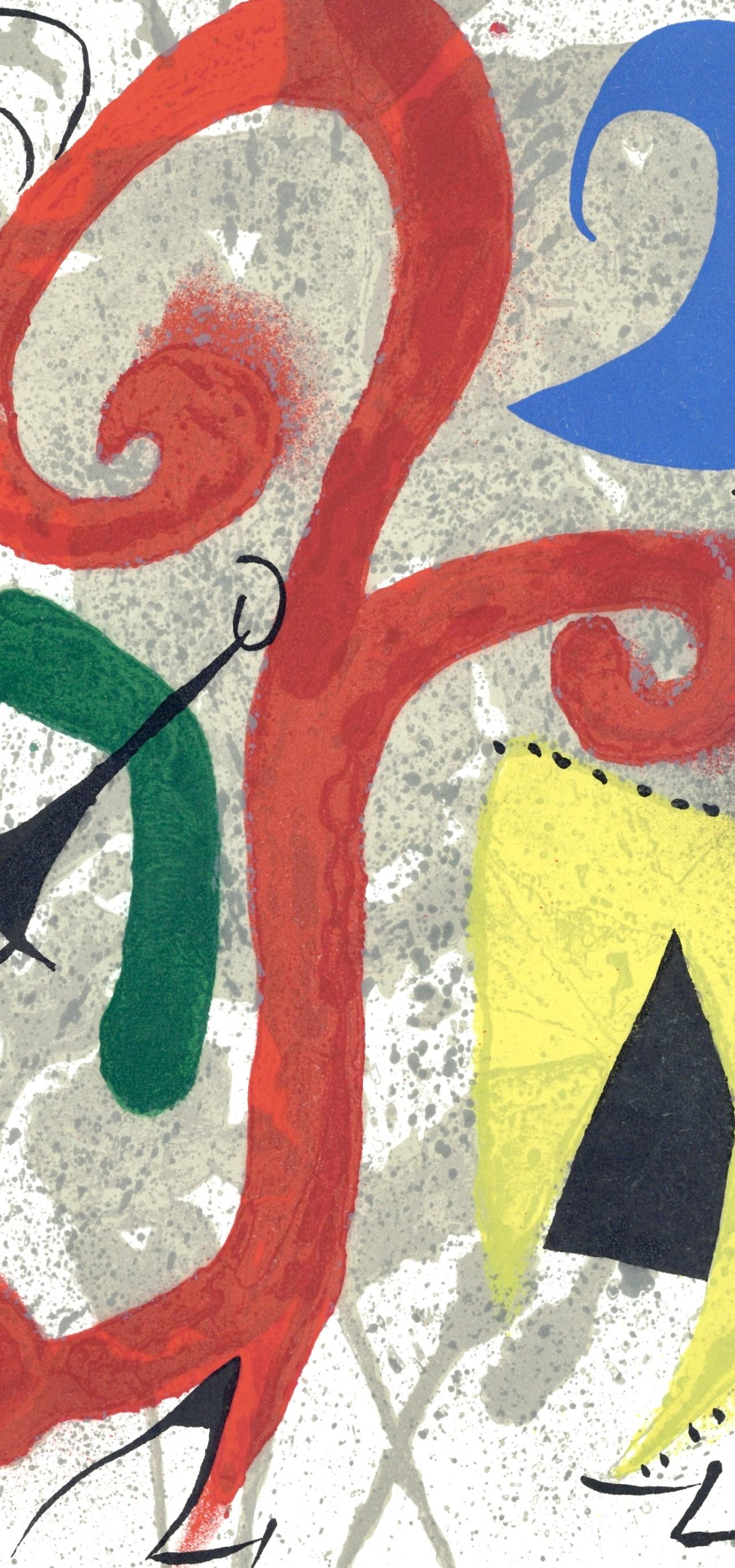 Joan Miro, Garden in the Moonlight, from Homage to Teriade, 1973 - Surrealist Print by Joan Miró