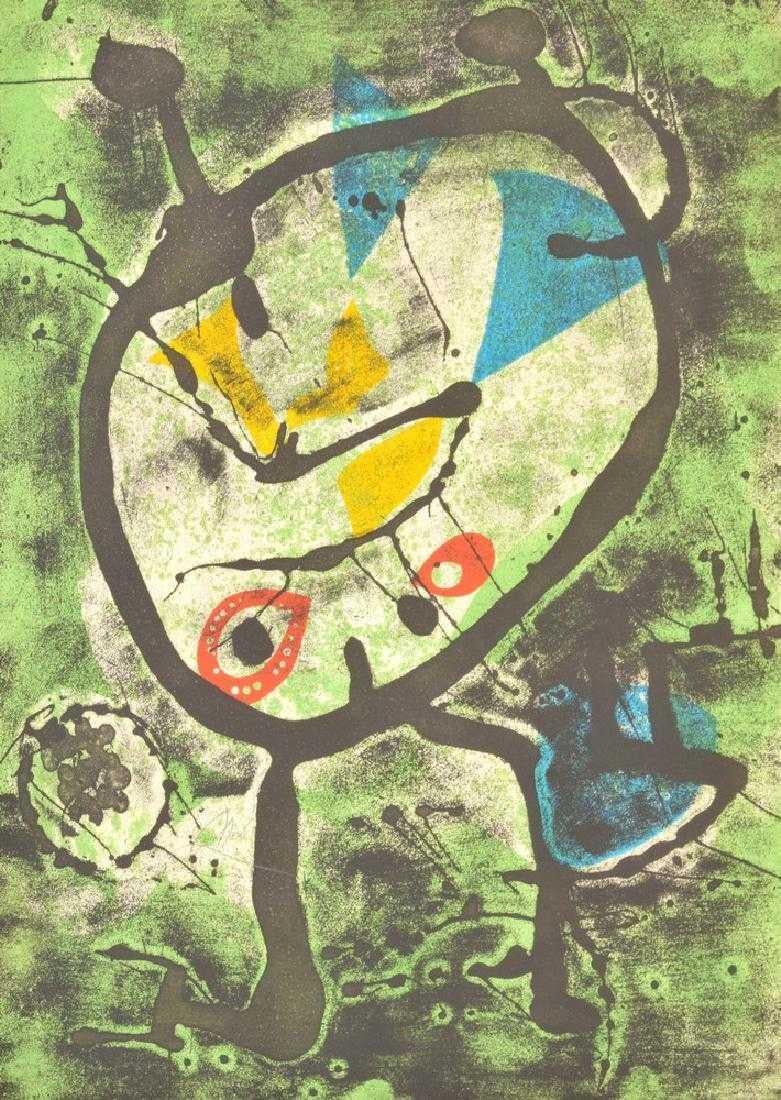 Joan Miro Grans Rupestres II Etching Signed Authentic Edition Contemporary Art - Print by Joan Miró