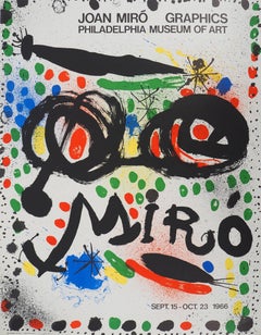 Joan Miro Graphics at Philadelphia Musem of Art - Original Signed Lithograph