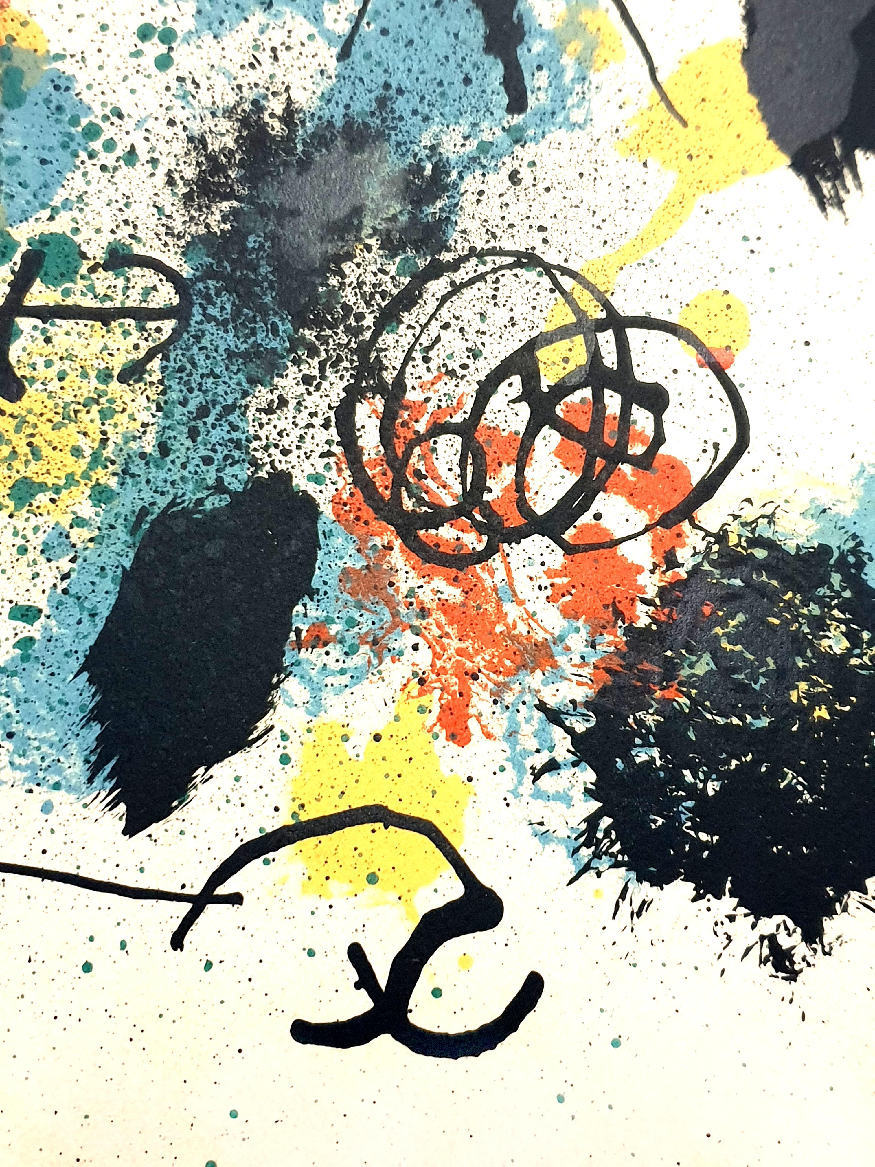 Joan Miro - I Work Like a Gardener - Lithographie originale signée à la main en vente 2