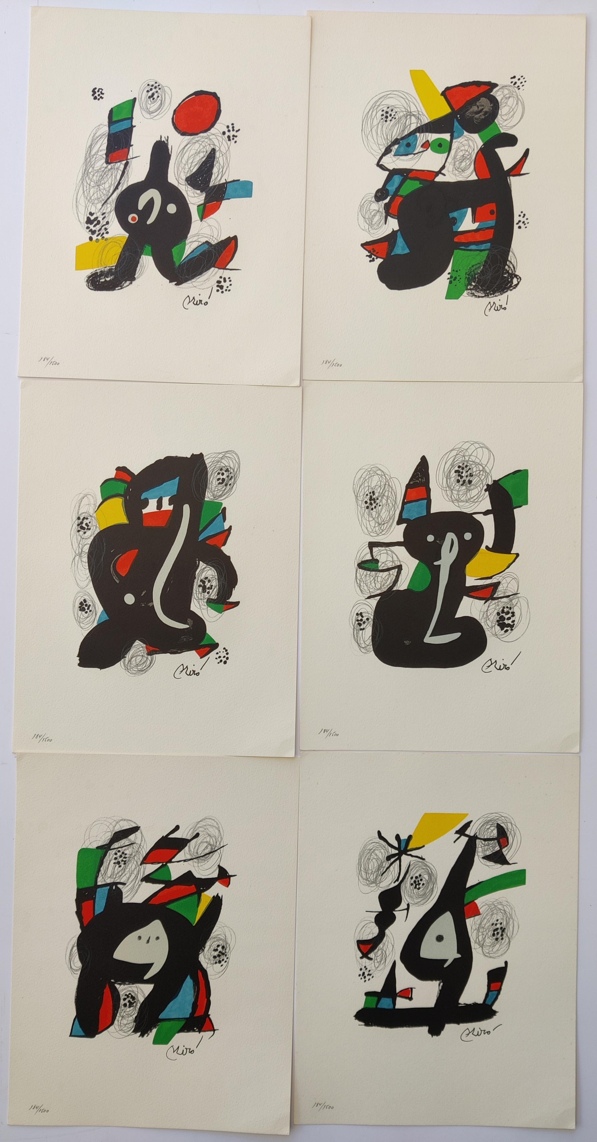 Joan Miro -- La Mélodie Acide, Complete portfolio of 14 - Print by Joan Miró