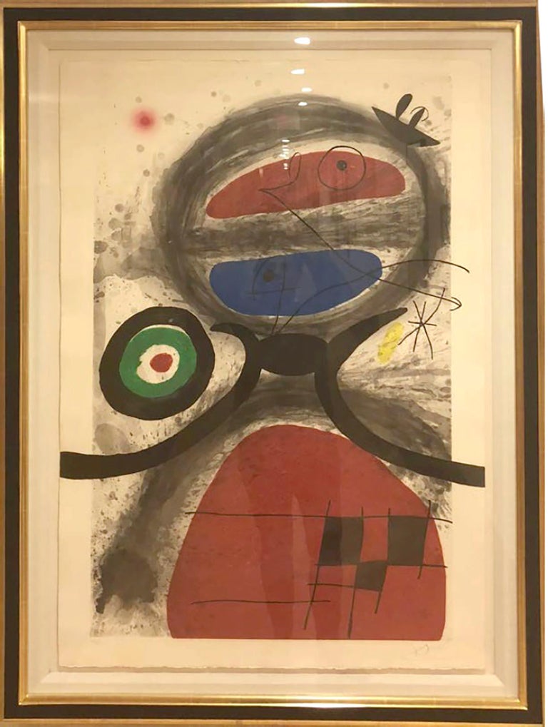 Joan Miró, L'Aieule Devant la Mer (The Grandmother by the Sea), 1969; aquatint. 1