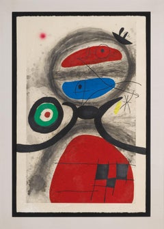 Joan Miró, L'Aieule Devant la Mer (The Grandmother by the Sea), 1969; aquatint.