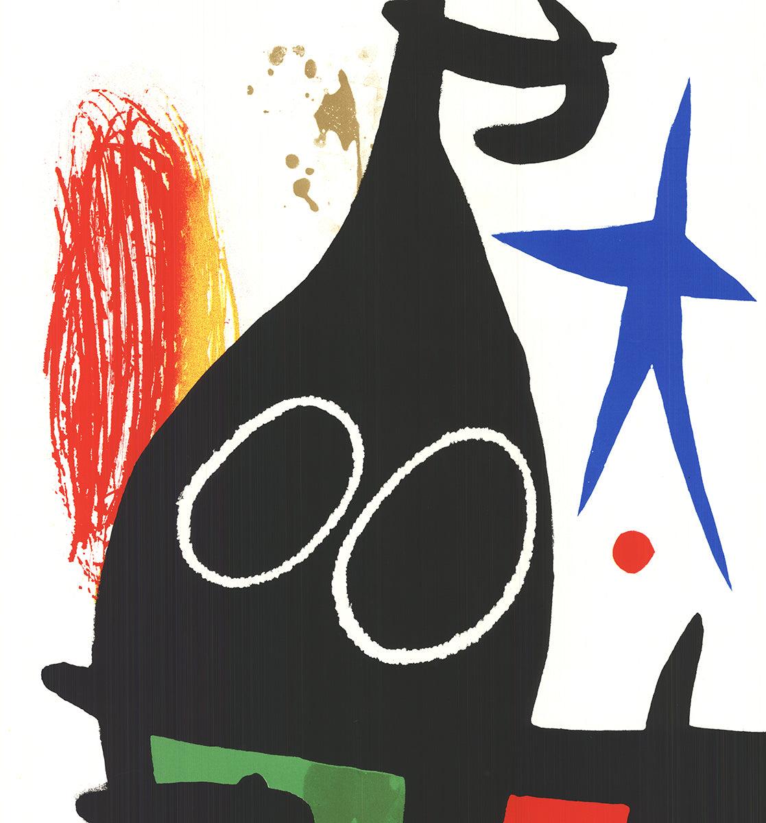 Joan Miro 'Le Serrasin à L'étoile Bleue' 1993- Serigraphie im Angebot 1