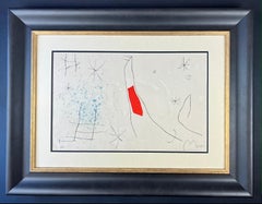 Joan Miró - L'ISSUE DÉROBÉE - puntasecca, acquatinta e rilievo firmati a mano - 1974