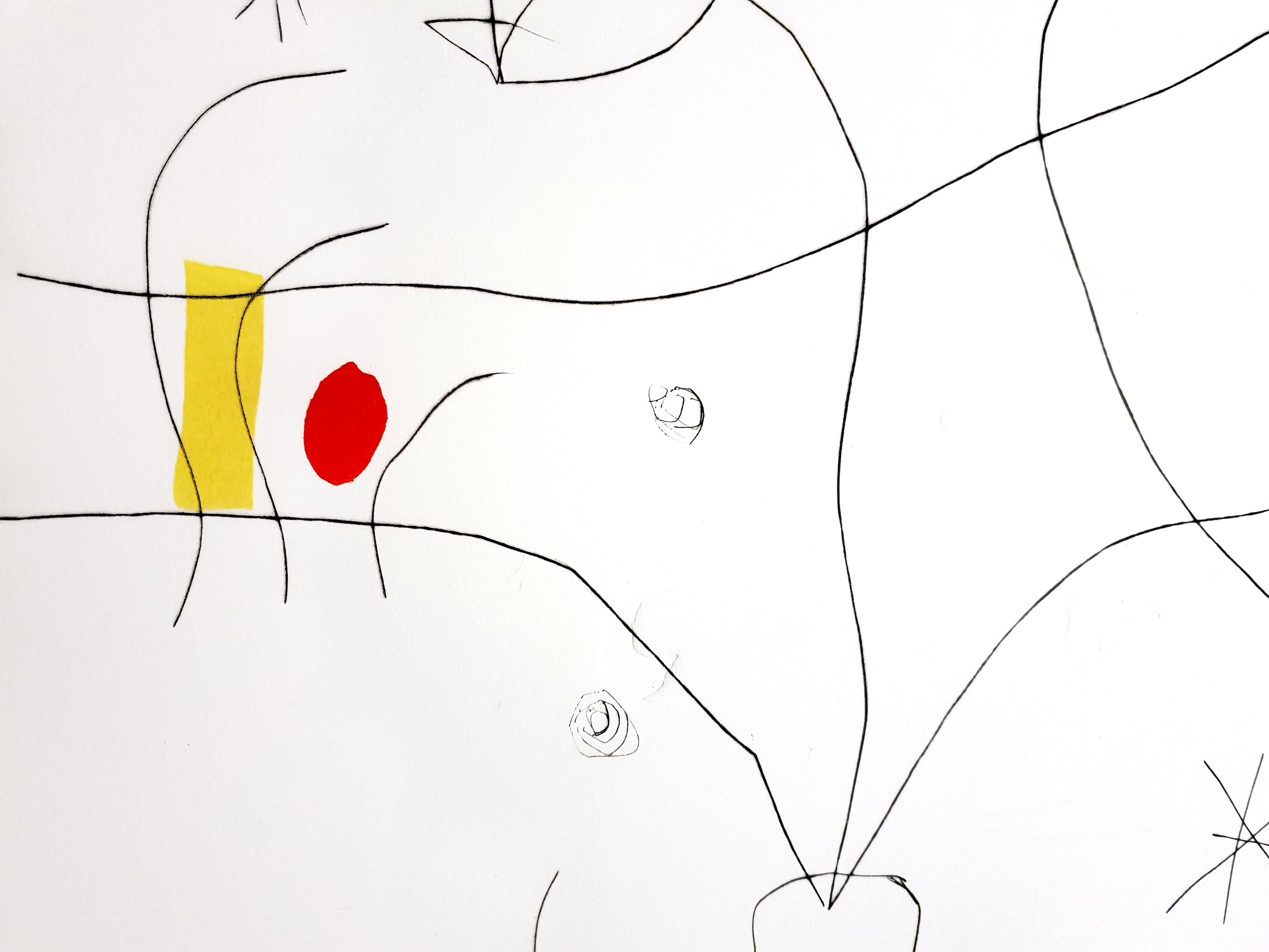 Joan Miro -  L'Issue Drobe - Original Aquatinta  – Print von Joan Miró