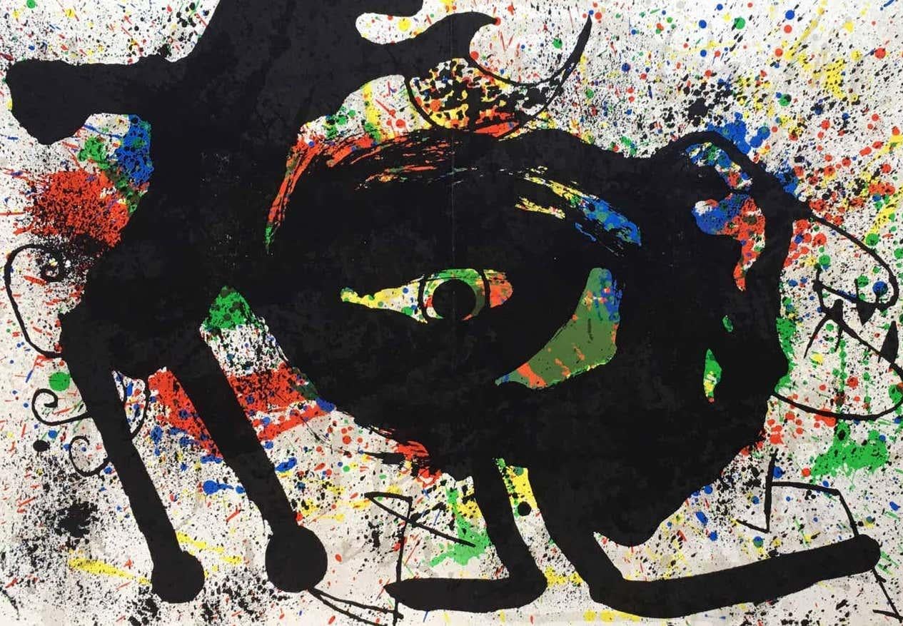 Joan Miró Lithographie Derriere Le Miroir  en vente 1