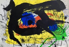 Lithographie de Joan Miró derrière le miroir (tirages Miró)