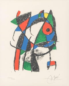 Joan Miro "Lithograph I" Lithograph, 1975