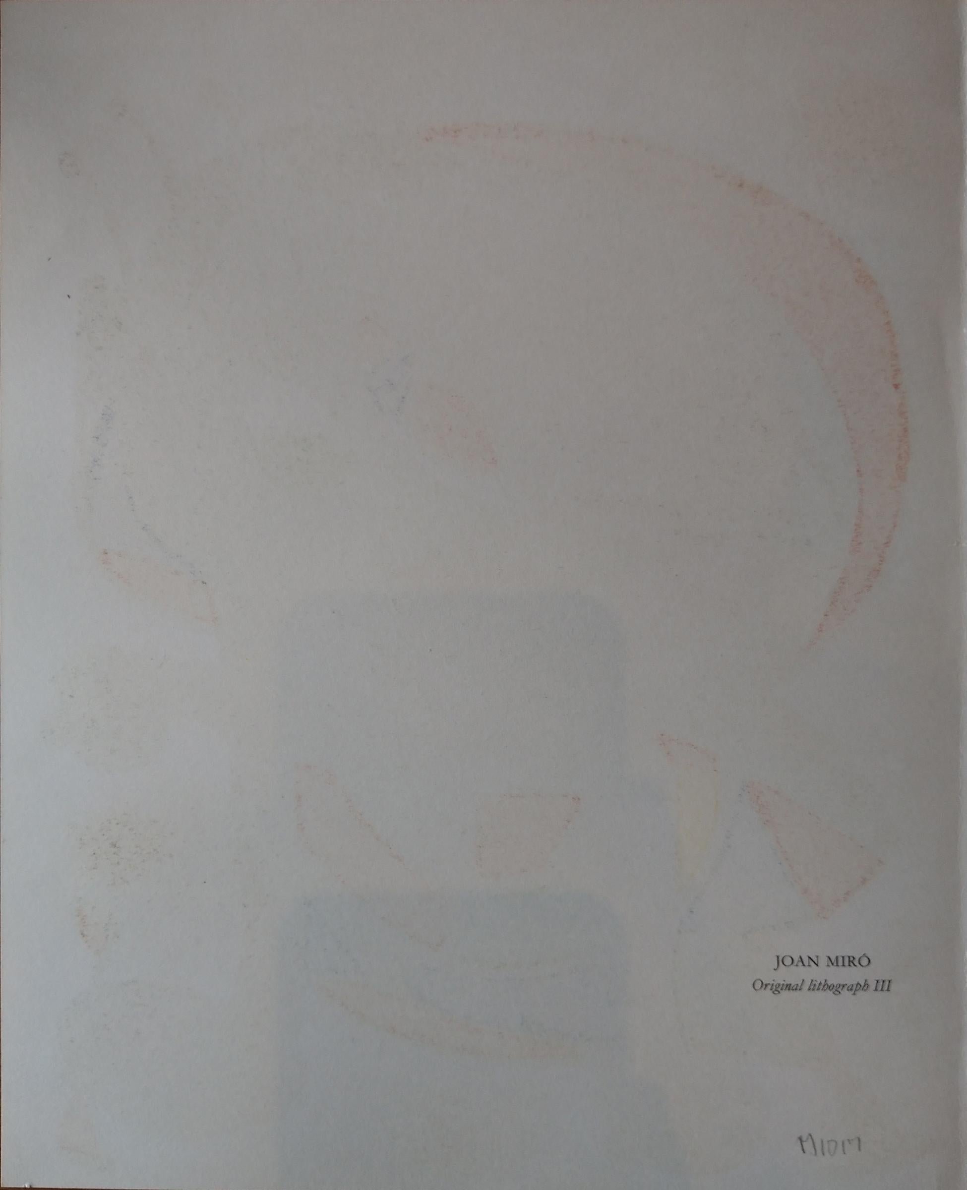 Lithograph III - Volume III - Black Abstract Print by Joan Miró