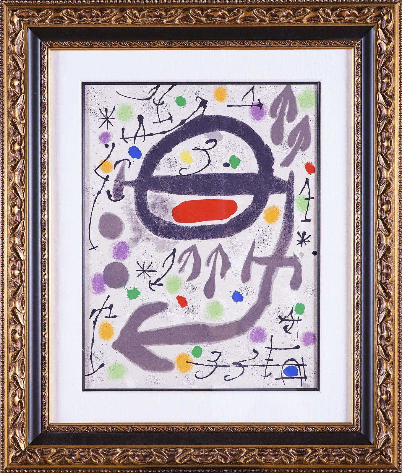 Joan Miró Abstract Print - Joan Miro Lithograph Limited Edition, The Perseides III