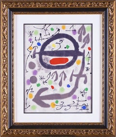 Joan Miro Lithograph Limited Edition, The Perseides III