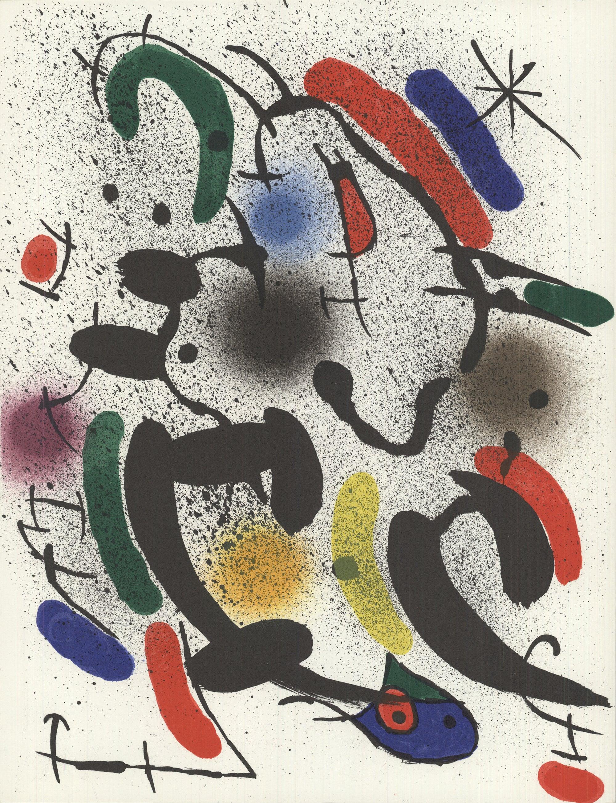 Joan Miro, Lithographie Original VIII, 1972, Lithographie - Print de Joan Miró