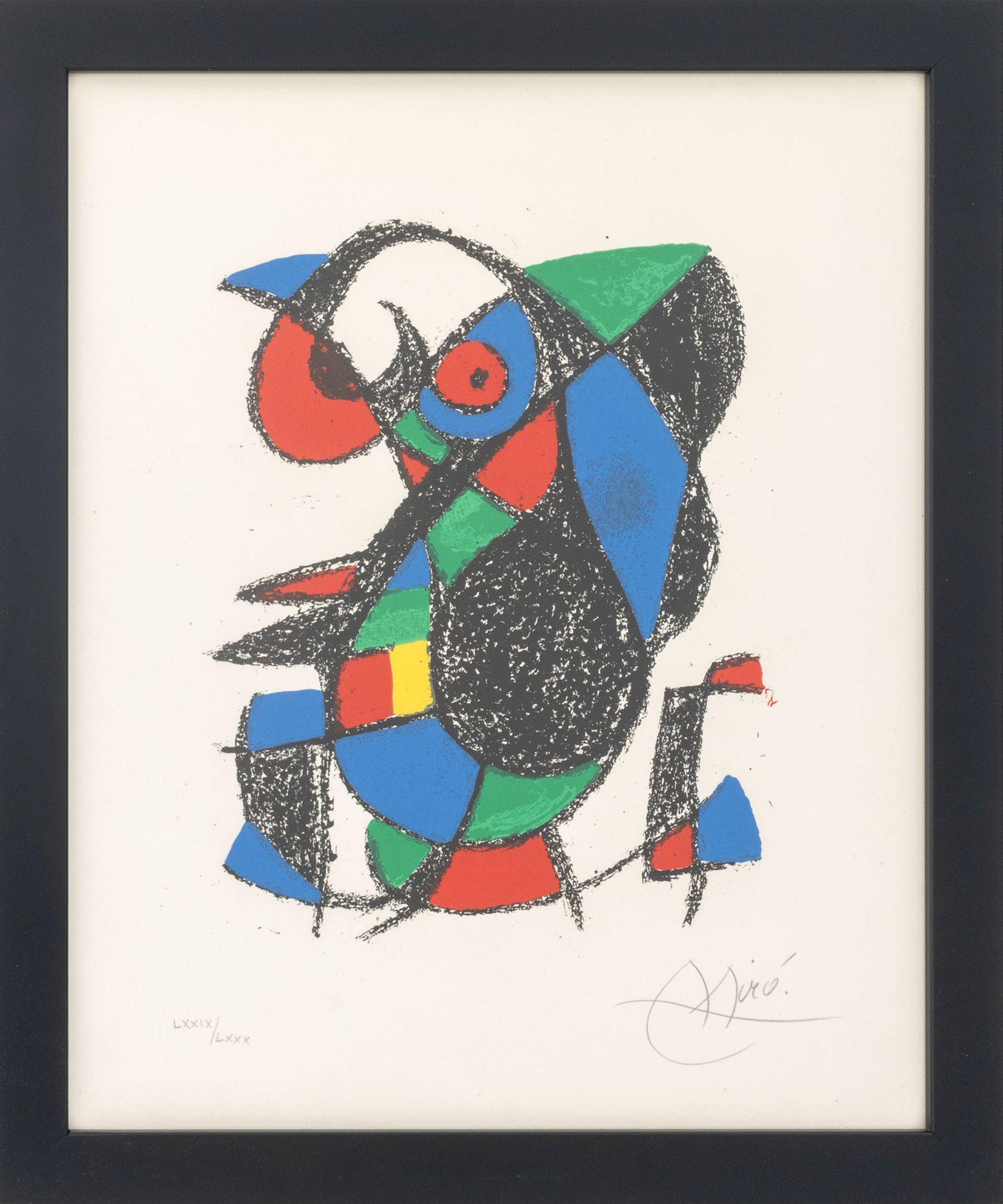 Joan Miró Abstract Print - "Lithograph XIII", Abstract Lithograph in Colors, Signed, 1975