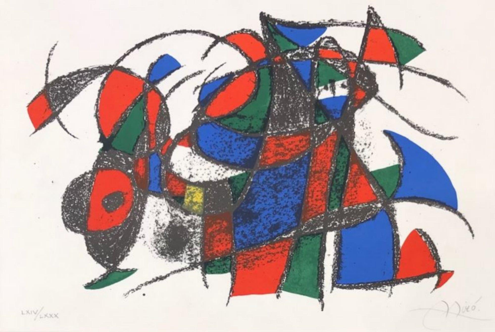 Joan Miró Abstract Print - Joan Miro Lithographe II 