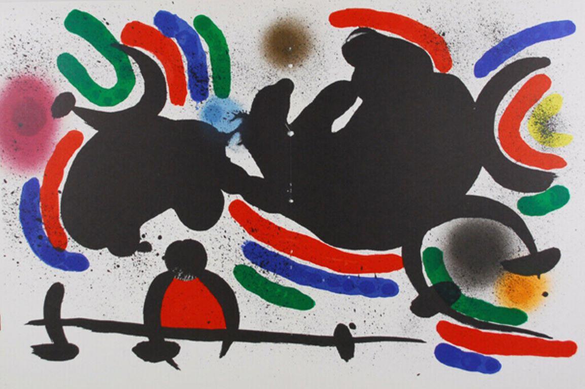 Litografía Original IV de Joan Miró, litografía en color de 1972 de Litografo (Volumen I, edición española), catalogada como Mourlot 860. 

Publicado por Ediciones Poligrafa, Barcelona, con la marca en el verso: "Joan Miró - Litografia Original IV".