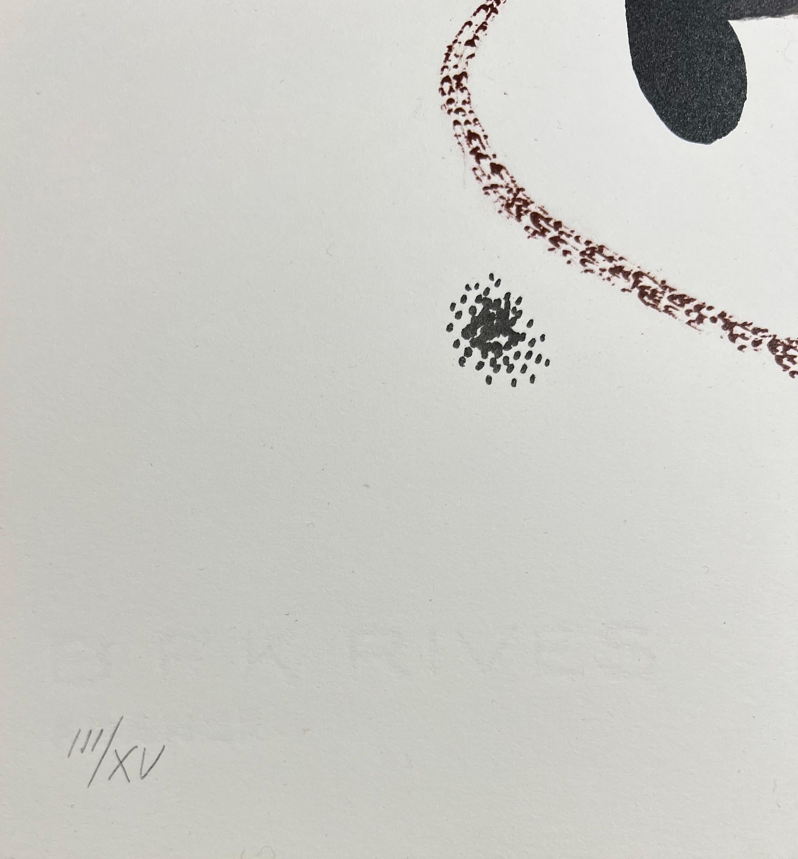 Joan Miro, M.1067 from Maravillas con variaciones acrosticas, 1975, hand signed - Print by Joan Miró