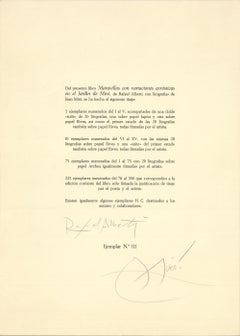 Joan Miro-Maravillas con Varaciones Acrósticas en el Jardìn de Miró-19.5" x 14"