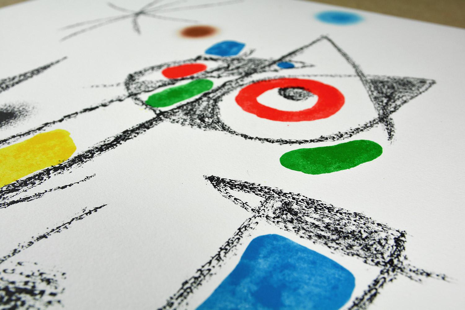 Joan Miró - Maravillas con variaciones acrósticas en el jardín de Miró XII
Date of creation: 1975
Medium: Lithograph on Gvarro paper
Edition: 1500
Size: 49,5 x 35,5 cm
Observations:
Lithograph on Gvarro paper plate signed. Edited by Polígrafa,