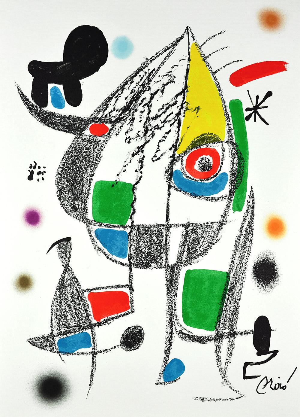 Joan Miró - Maravillas con variaciones acrósticas en el jardín de Miró XX
Date of creation: 1975
Medium: Lithograph on Gvarro paper
Edition: 1500
Size: 49,5 x 35,5 cm
Condition: In very good conditions and never framed
Observations: Lithograph on