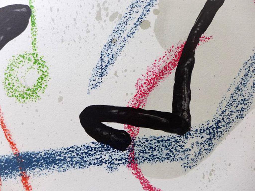 JOAN MIRÓ Maravillas con variaciones... Lithograph Contemporary art, Abstraction - Gray Abstract Print by Joan Miró